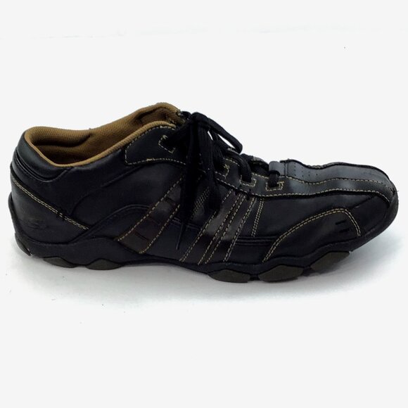Skechers Mens Leather Athletic Lace Up Shoes Men\'s 9.5 main image 7